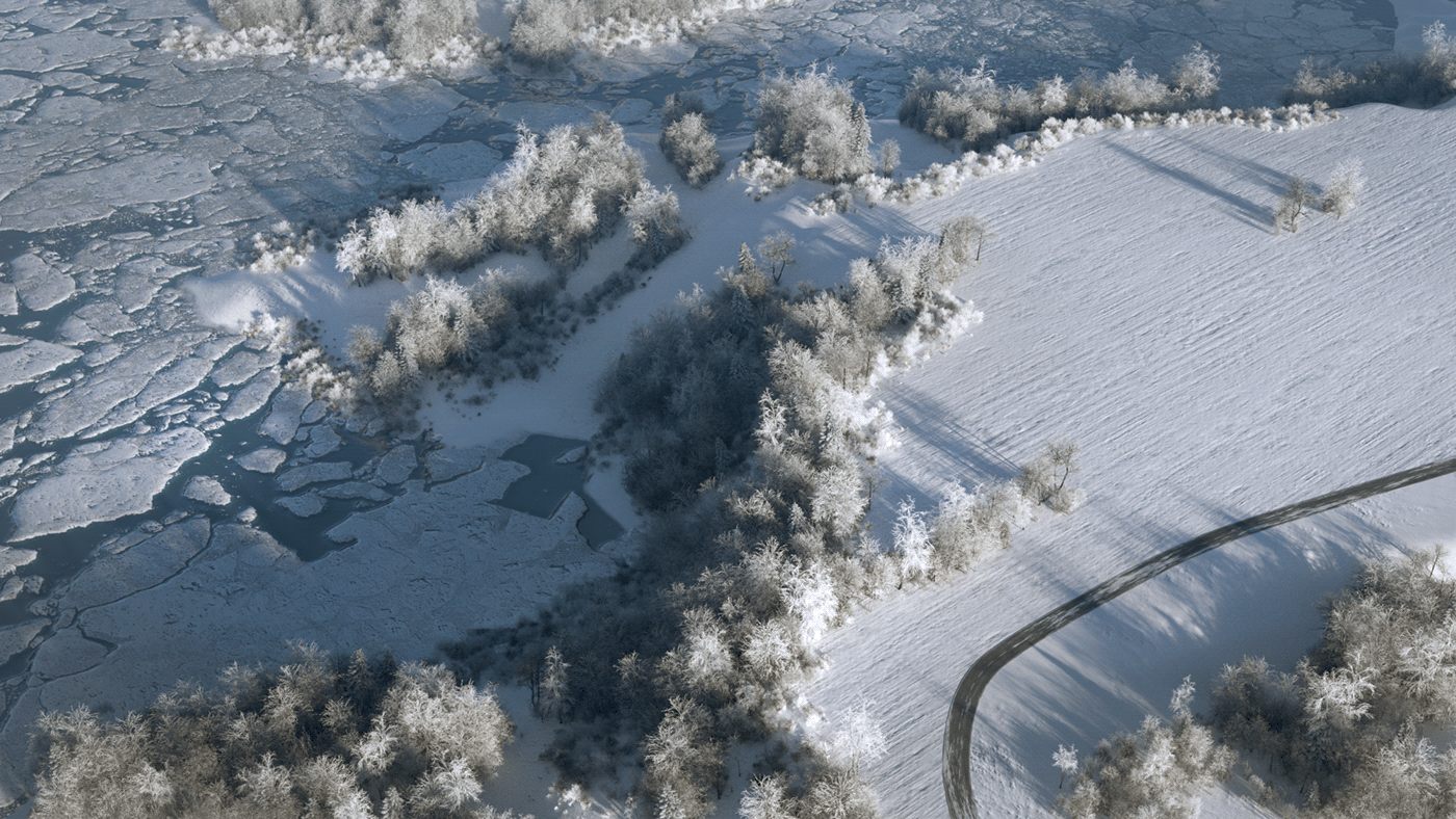 Texture seamless 4K - Terreni invernali