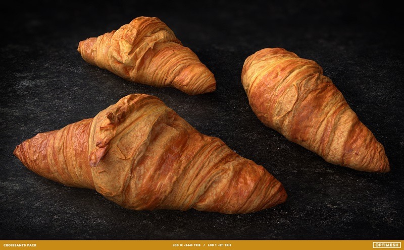 FREE croissant scanned model
